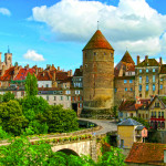 Semur En Auxois, beautiful medieval town in Burgundy, France