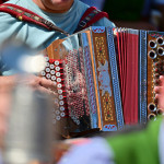 Styrian harmonica - a typical musical instrument in the Salzkammergut - here at the Gamsjagatage in Bad Goisern